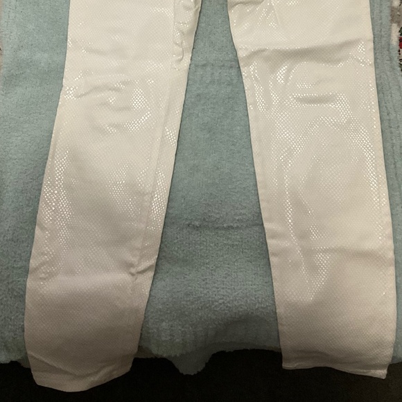 Guess Brittney Skinny Jeans White Snakeskin Size 30 - Picture 2 of 4